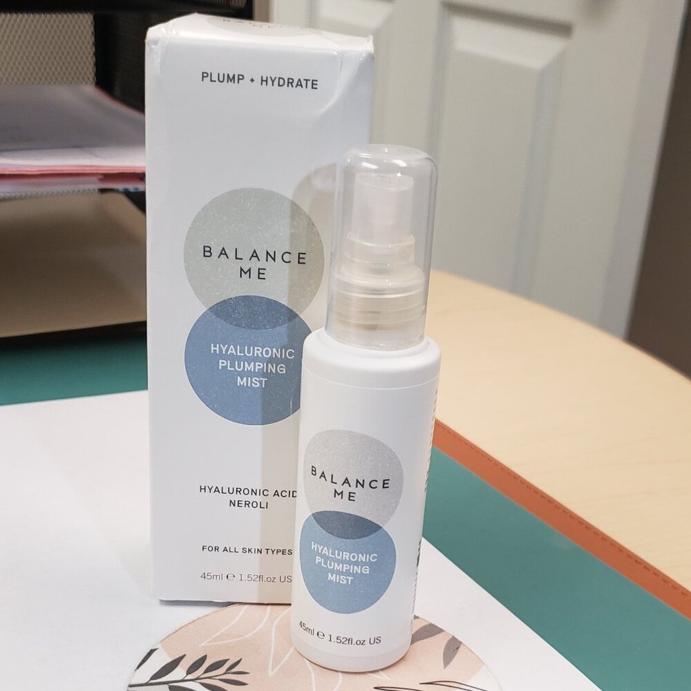Balance Me, hyaluronic plumping mist, full size, NWT